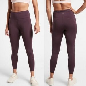 Athleta Accelerate 7/8 Tight Agate Purple Maroon XLarge